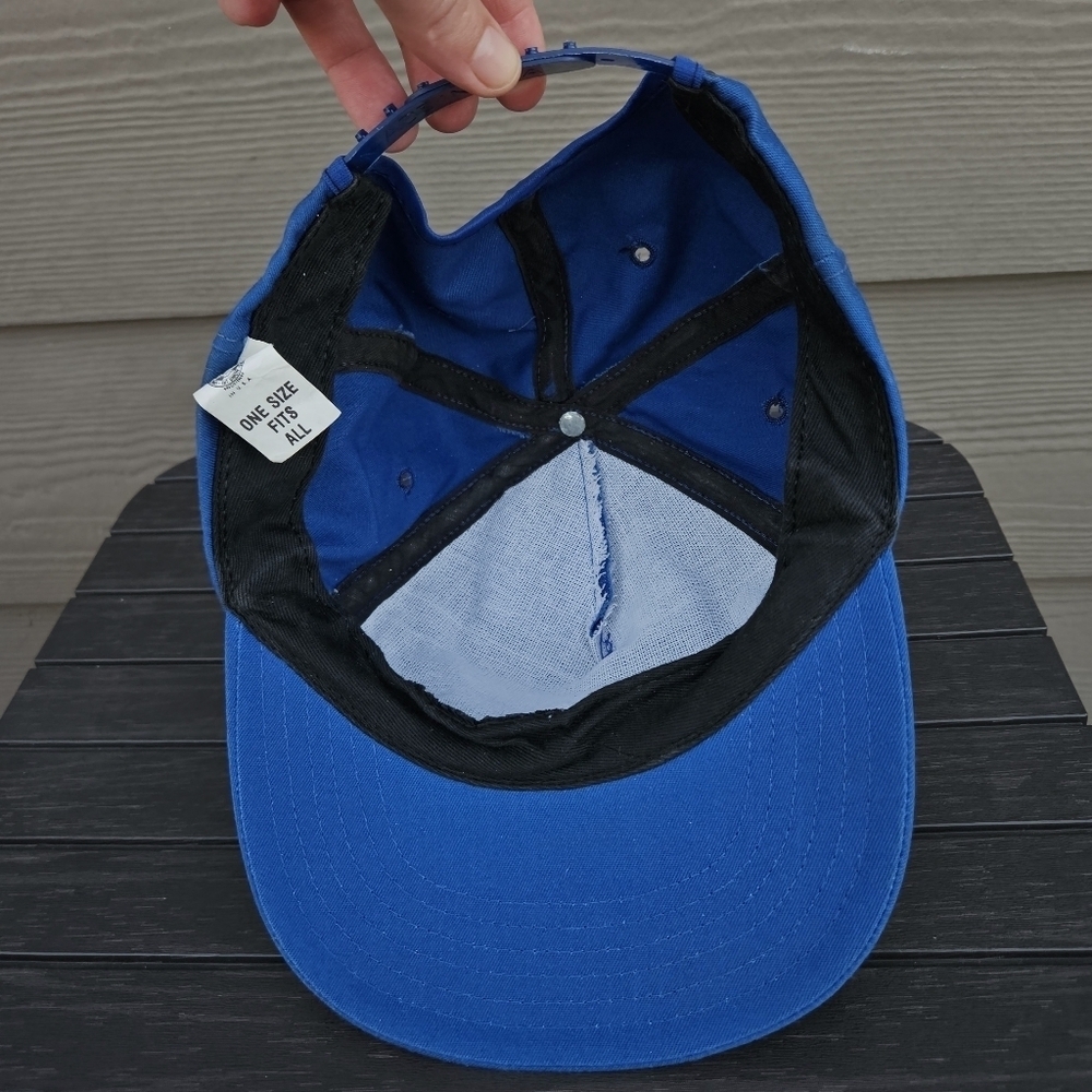 Vintage 90s Cheers Boston TV Show Restaurant Snapback Hat Cap Made in USA Blue - Picture 7 of 9